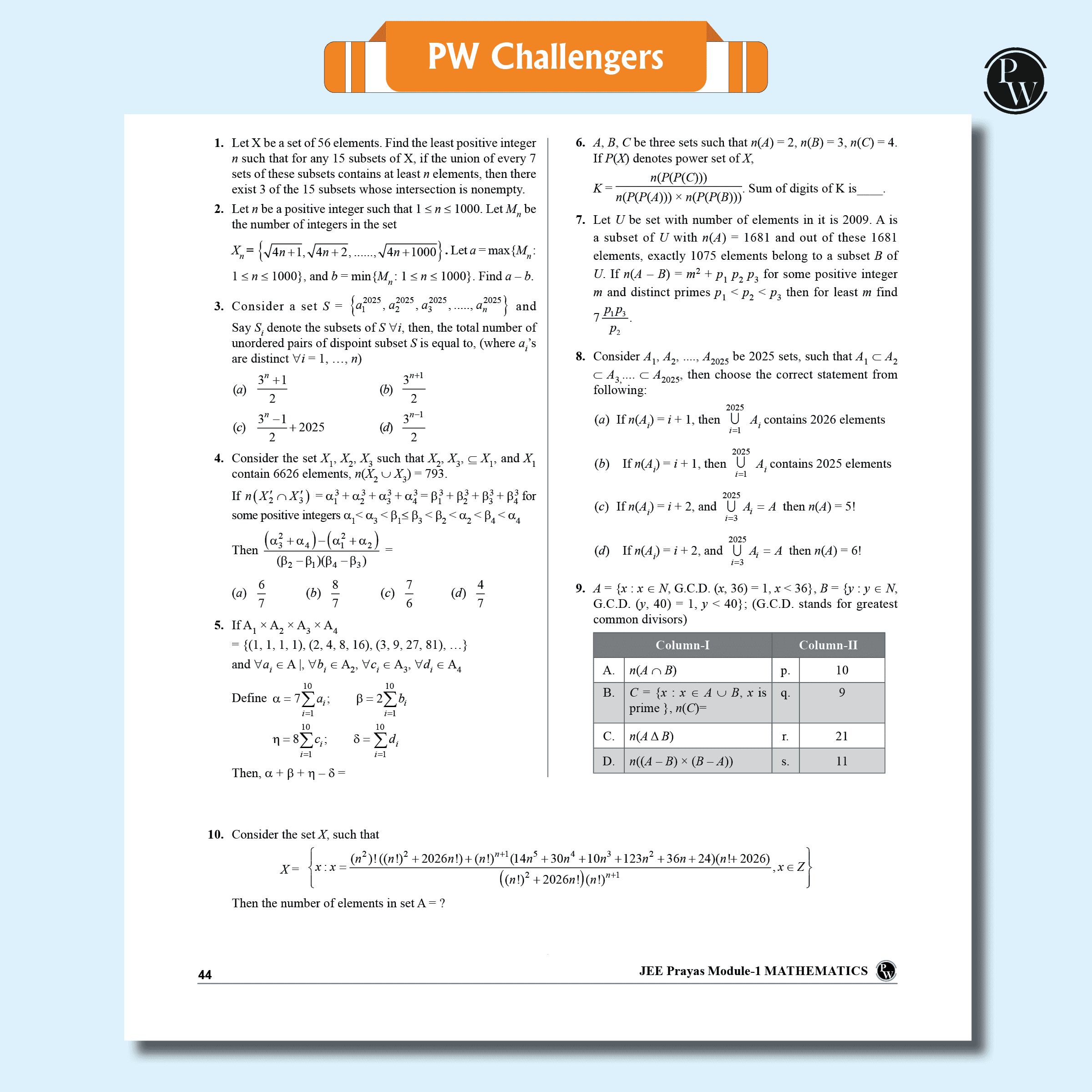 Prayas For JEE Main & Advanced Droppers Physics, Chemistry and Mathematics Modules with Solutions Combo Set of 24 Books (2025 Edition)