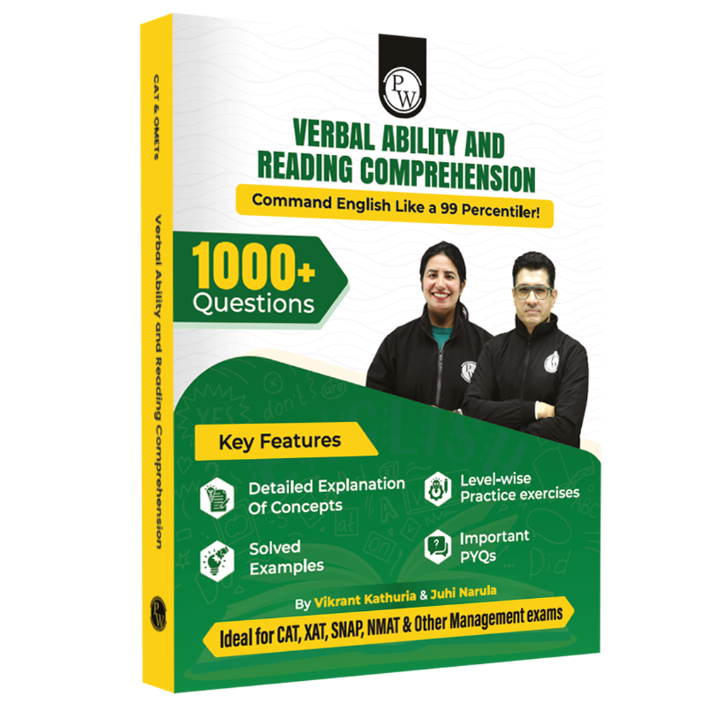 MBAWALLAH Verbal Ability & Reading Comprehension 1000+ Practice Questions By Vikrant Kathuria & Juhi Narula with PYQs, Levelwise Exercises, Solved Examples | Ideal for CAT & OMETs