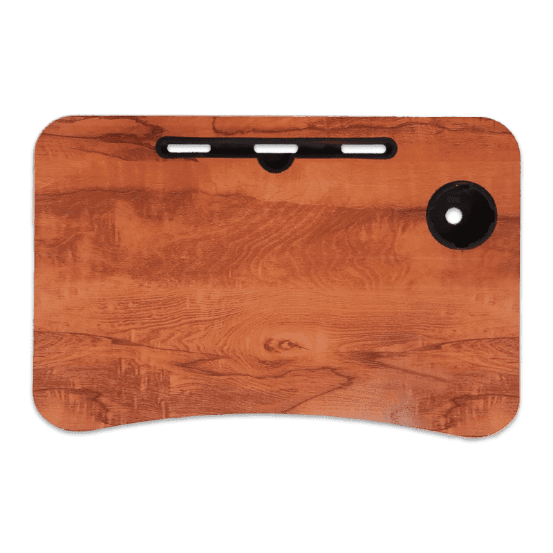 Study Table Bed Table Premium Laptop Table/and Portable Plastic/Writing Desk for Office/Home/School (Wooden))