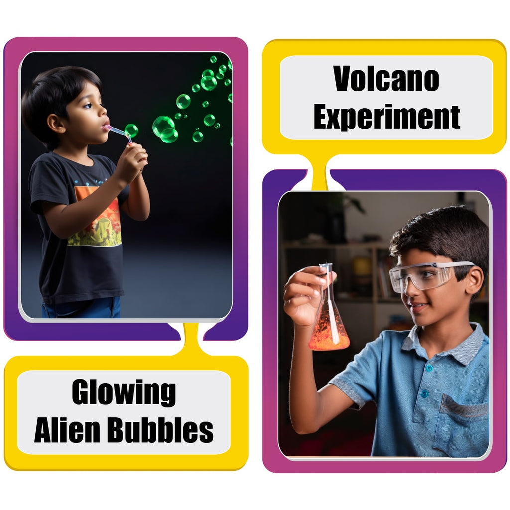 Curious Jr. 150 Science Explorer Kit for Boys and Girls| Birthday Gifts Ideas for Kids| STEM Learning Toys for 6,7,8,9,10,11,12,13,14 Year Olds| Science Project Kit