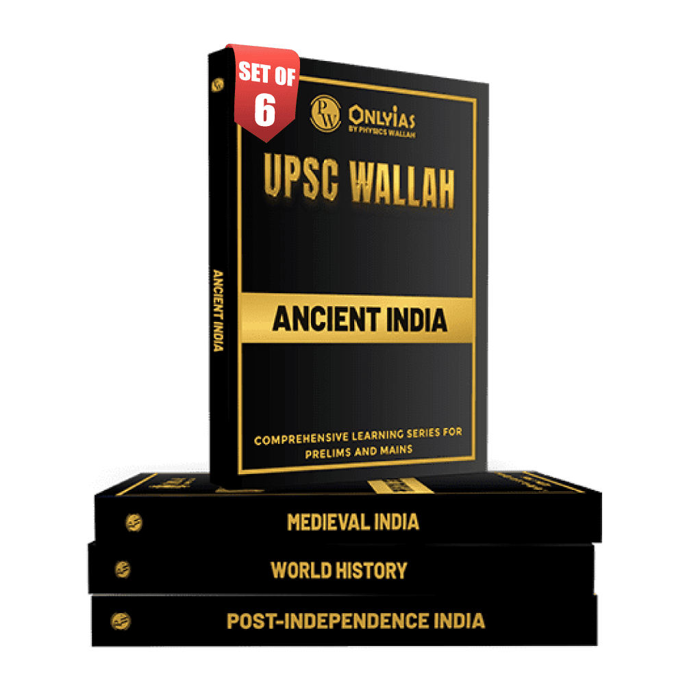 PWONLYIAS UPSC Wallah Complete History Combo Set of 6 For Civil Services Exam 2025 Latest Edition