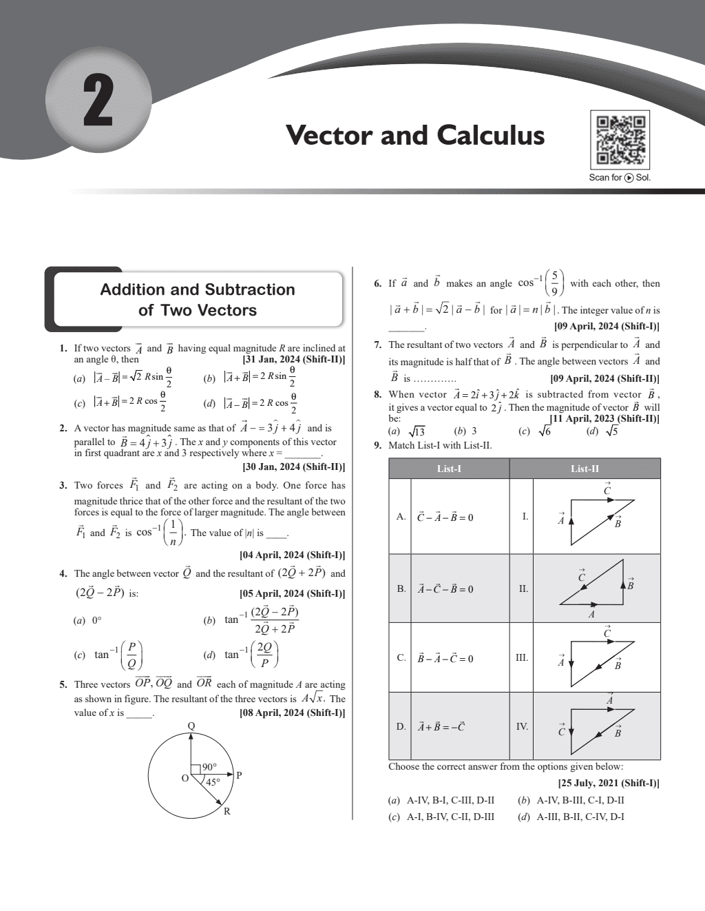 JEE Main 6 Years (2019-2024) Physics All Shifts Online Previous Years Solved Papers Chapterwise and Topicwise PYQs For JEE Main 2025 Exams