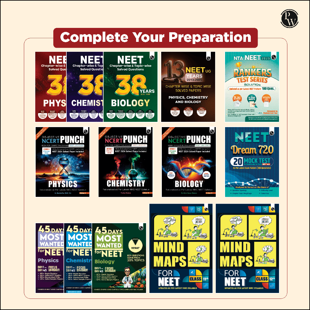 38 Years NEET Previous Year Solved Question Papers Physics, Chemistry and Biology PYQ Combo Set of 3 Books (2025 - 1988) Chapterwise Topicwise Solutions For NEET Exam 2026