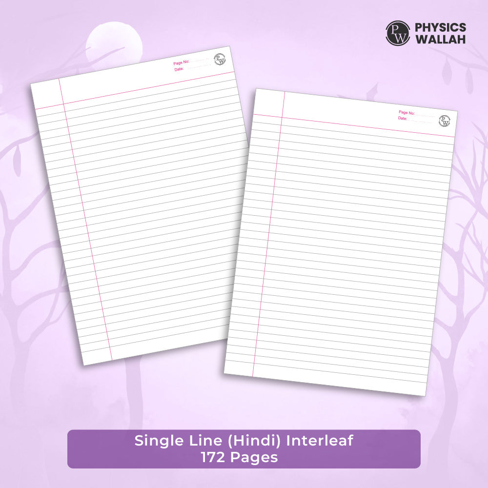 172 Pages A4 Notebook | Single Line set of 6| Ruled Notebook for School, College & Office Use | Smooth Paper | Durable Cover