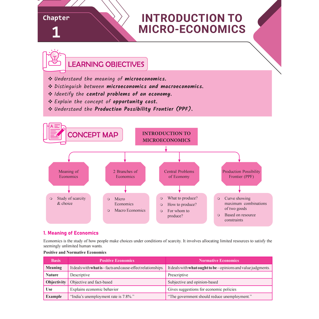 CBSE Question & Concept Bank (QCB) Class 11 Microeconomics & Statistics for Economics Combo Set of 2 Books Chapter-wise and Topic-wise Solved Questions For 2026 Exams