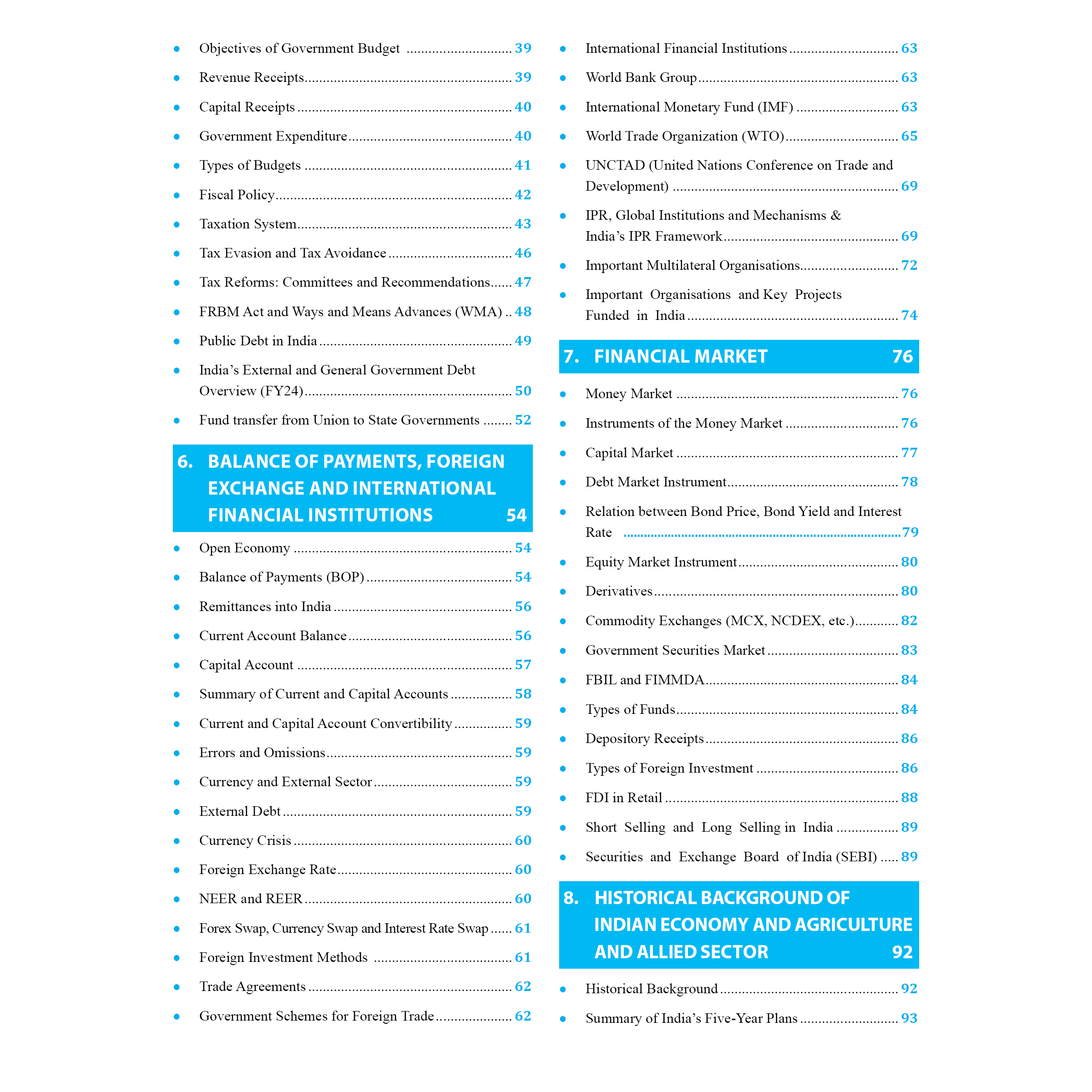 UDAAN (Prelims Wallah Static) Indian Economy For 2025 Exams