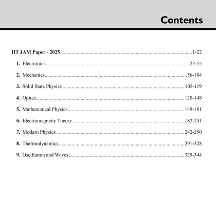 IIT-JAM 2025 Books