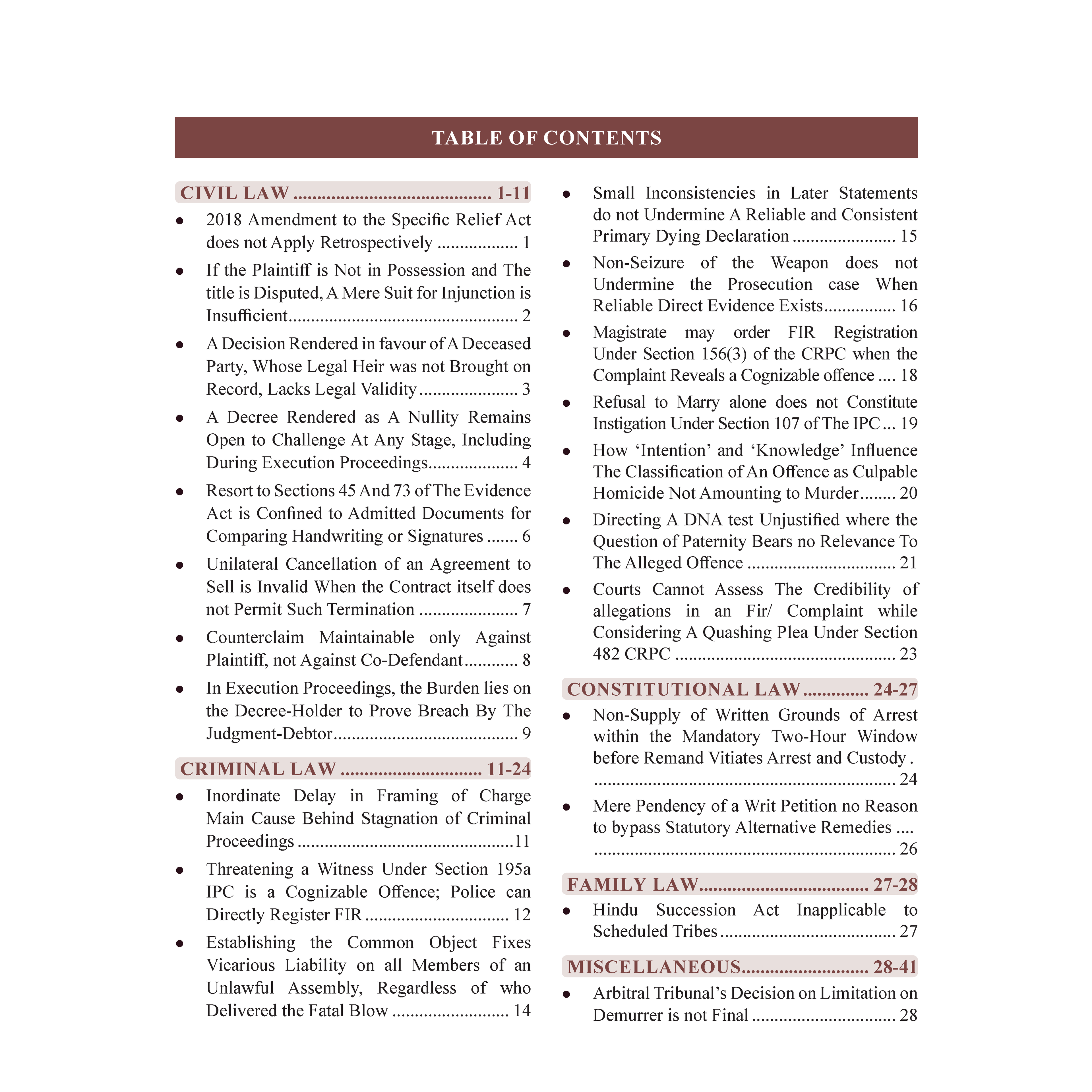 Judiciary Legal Magazine November 2025