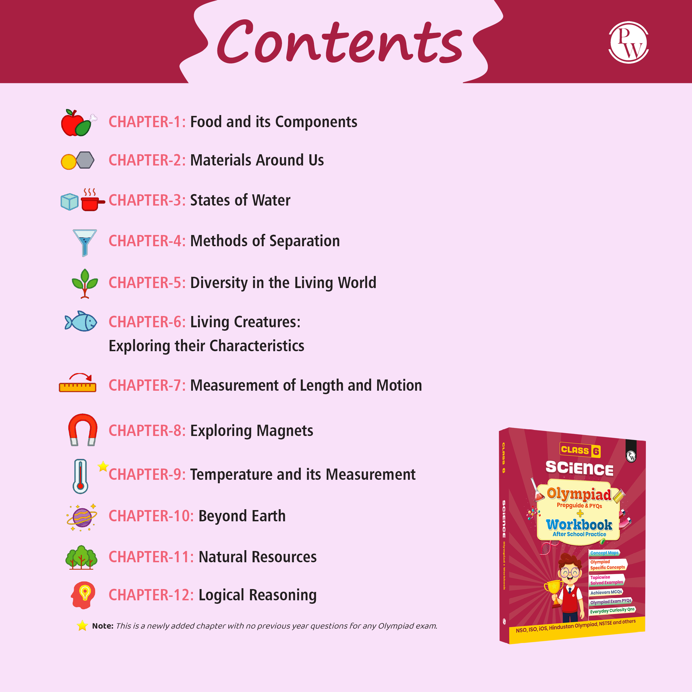 Olympiad Plus Workbook For Class 6 Science Prepguide, Concept Map, PYQs and Worksheets For After School Practice | NSO, ISO, iOS, Hindustan Olympiad, NSTSE and Others