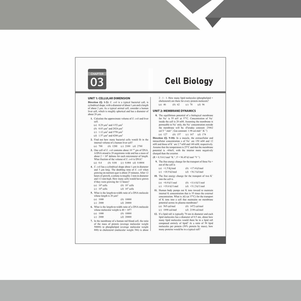 Mega Solution Series Biotechnology Biochemistry Microbiology Volume 5 by Debasish Kar For CSIR - NET and IIT - JAM and GATE 2024-2025 Exams