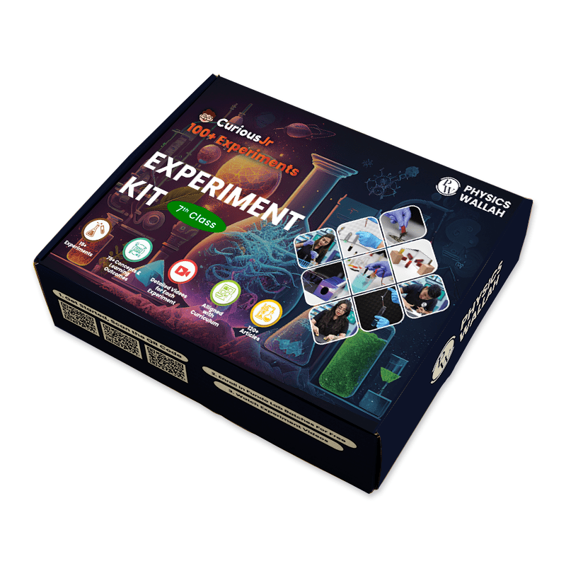 Curious Jr. Science Experiment Kit For Class 7th - CBSE and NCERT Topics based Experiments with Video Tutorials and Manual (Multicolor) | Science Project Kit