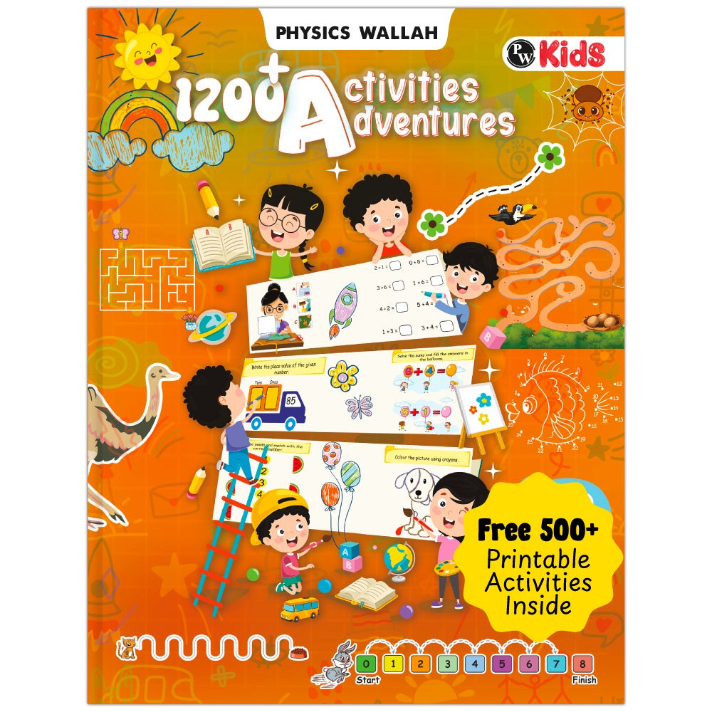 PW Activities Book For Kids 4+ Years Old | 1200+ Adventure Activities | Puzzles, Mind Games, Maze and Challenges Designed Activity Book For Growing Kids For Endless Fun
