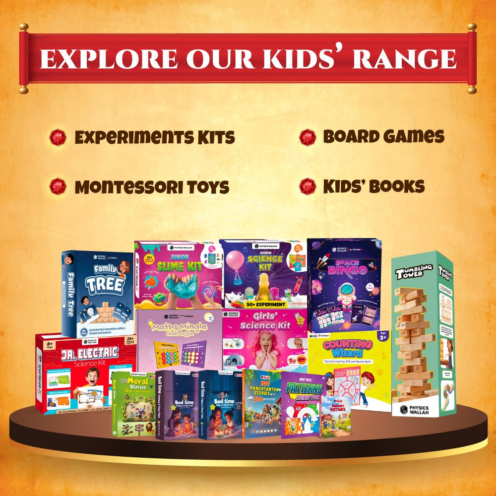 Ramayana – The Tale of Ram & Sita Kit for Kids, 6-in-1 Fun Activity & Family Board Game, Diwali Kit, Learn 100+ Ramayana Facts with Puzzles, Booklet, Family Tree, Gift for Kids Ages 8–14 Years