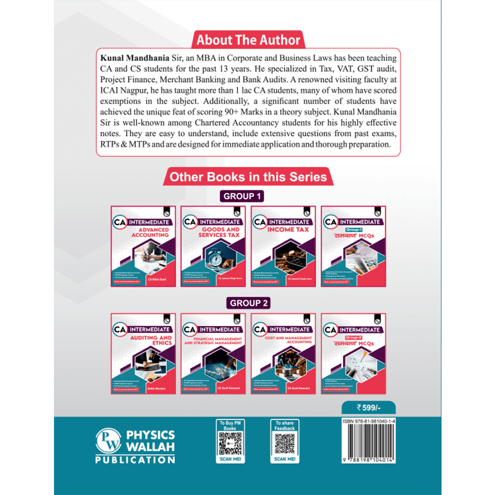 CA Intermediate Group 1 Corporate and Other Laws - Kunal Mandhania | Covering Theory, MCQs, RTP & MTP and PYQs | Latest Syllabus For May & Sep 2025 Exams | 4th Edition