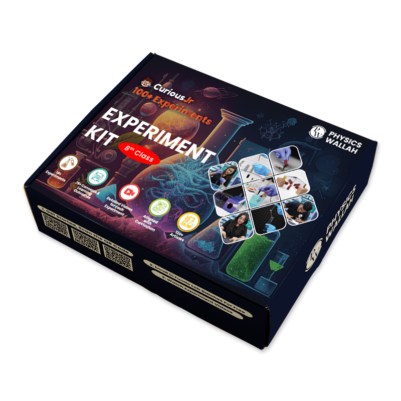 Curious Jr. Science Experiment Kit For Class 8th - CBSE and NCERT Topics based Experiments with Video Tutorials and Manual (Multicolor) | Science Project Kit