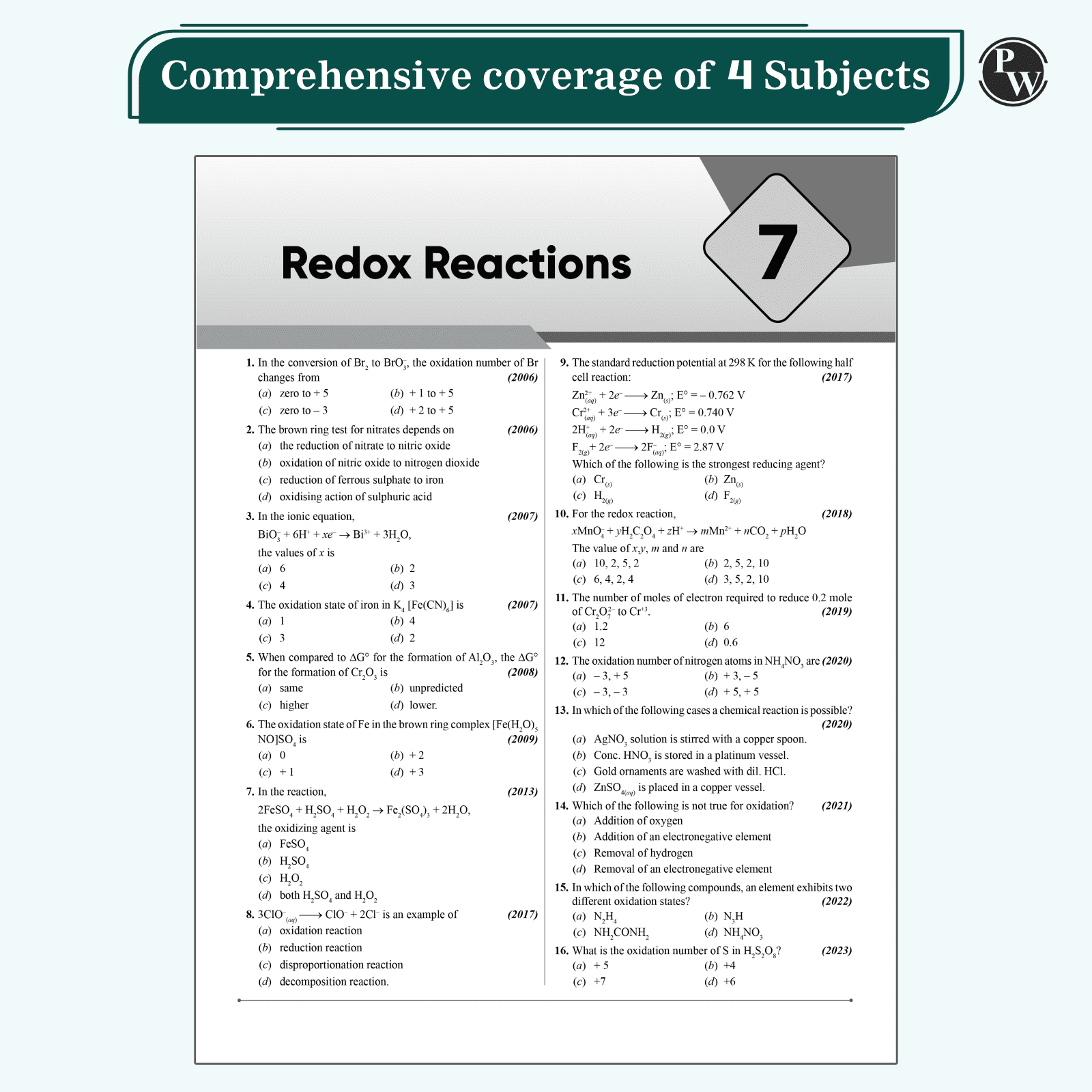 20 Years Karnataka CET Chapterwise Solved Papers (2006 - 2025) | Physics, Chemistry, Mathematics and Biology | KCET PYQ Book For Engineering Exam 2026