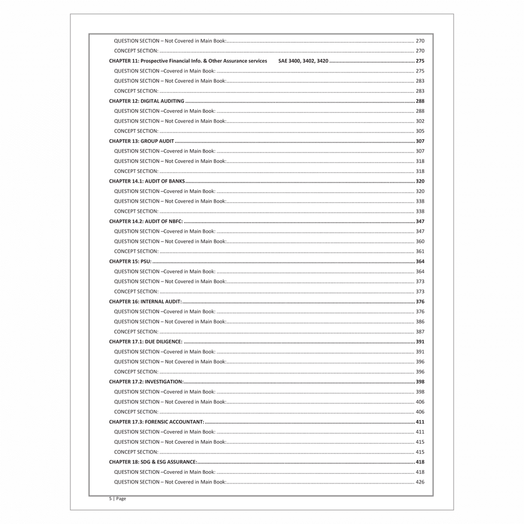 CA Final Advanced Auditing, Assurance and Professional Ethics Question Bank (Inc. Additional Topics) By CA Hemant Somani | Applicable For November 2025 & Onwards