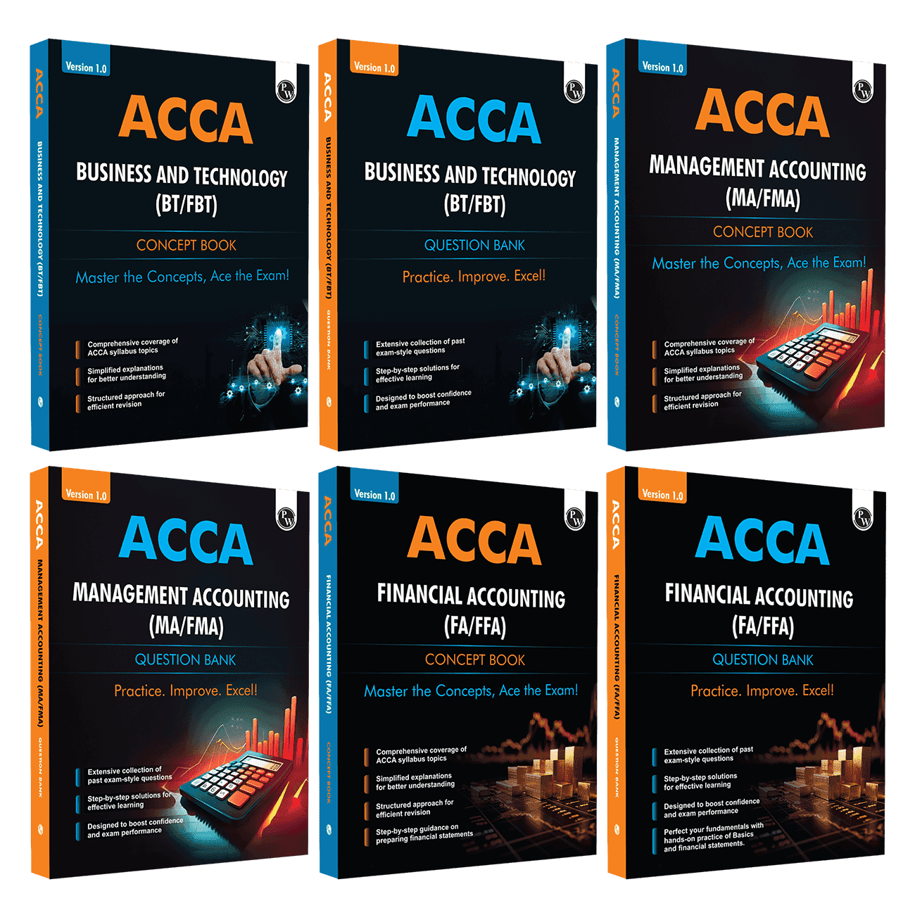 ACCA FIA/Knowledge Level Study Pack Combo Set of 6 Modules..