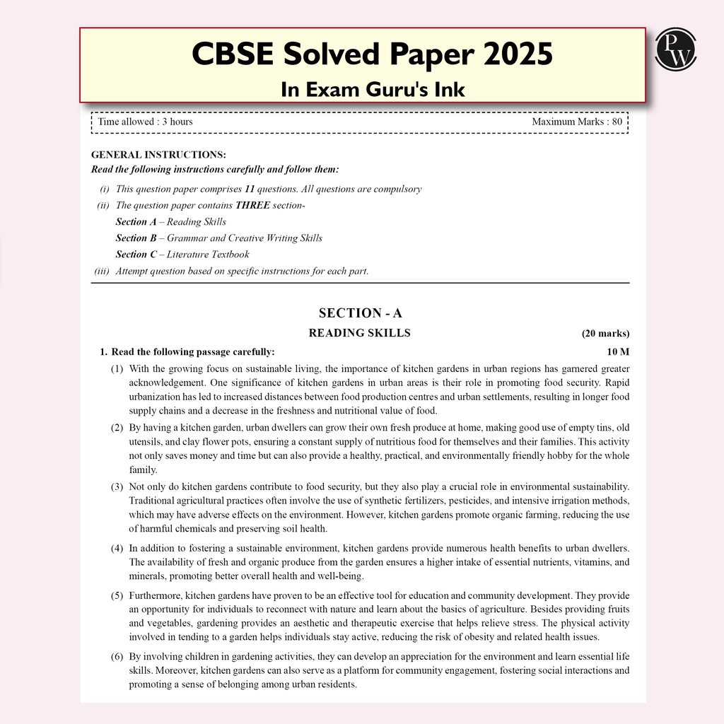 15 CBSE Sample Paper Class 10 English For 2026 Board Exam with 50 Percent Competency Based Questions 100 Most Probable Questions
