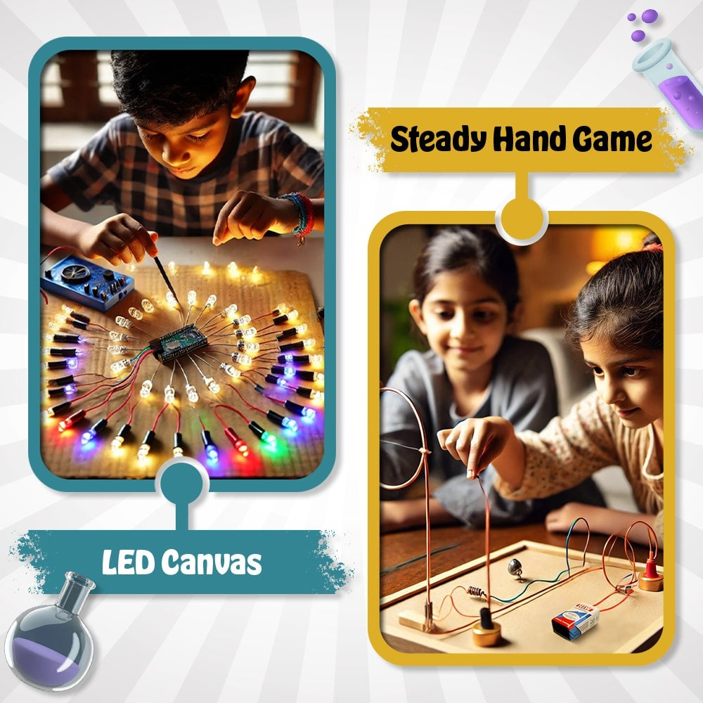 Curious Jr. Electricity & Magnetism Science Project Kit for Boys & Girls Age 8, 9, 10, 11, 12, 13, 14 Years| STEM Learning | Educational Toy and Experiment Kit