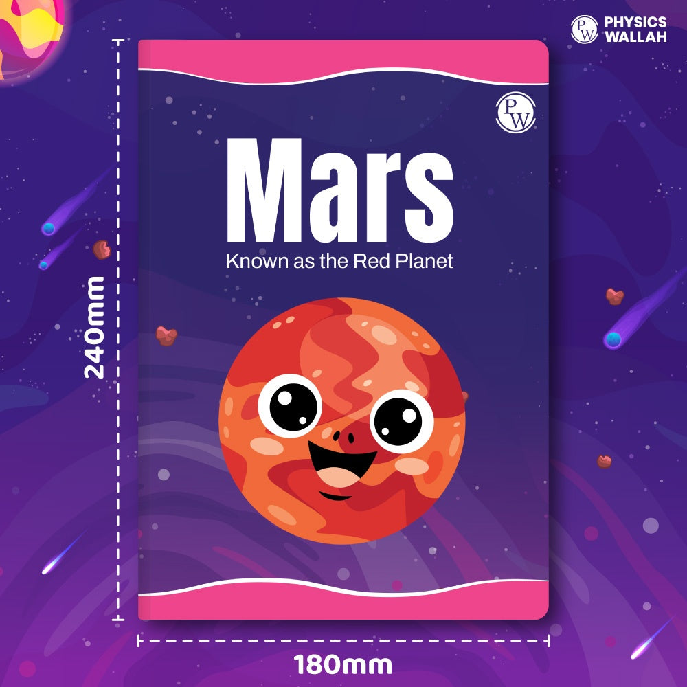 172 Pages Children Notebook Single Line (Interleaf)- Mars