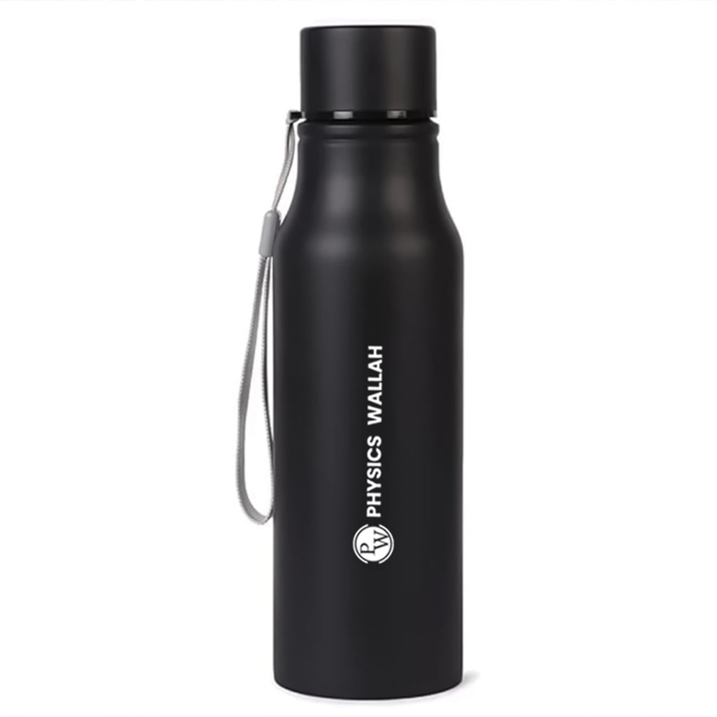 Basic Screw Cap Bottle | 750 ml | Black | Stainless Steel