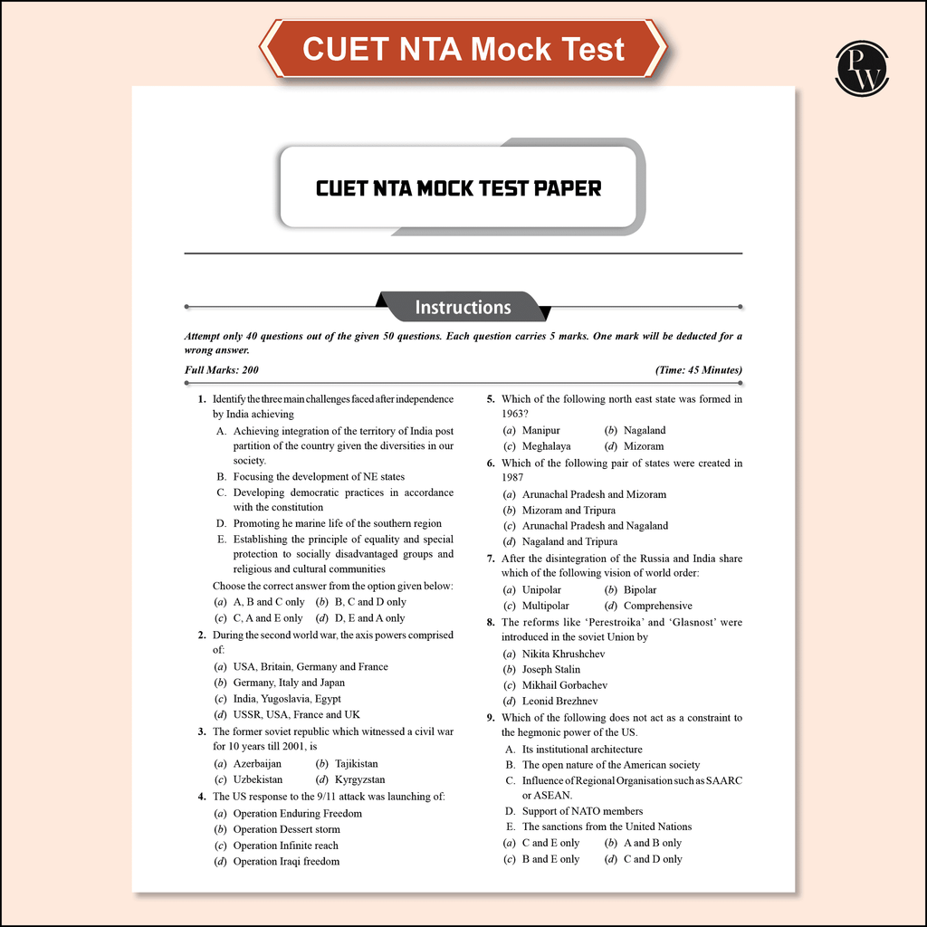CUET (UG) Political Science 2025 Chapterwise & Topicwise Question Bank with Past Year Questions and Mock Test | Latest 2024 Solved PYQ, NCERT Short Notes, MCQs