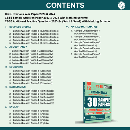Class 12th Combined Sample paper
