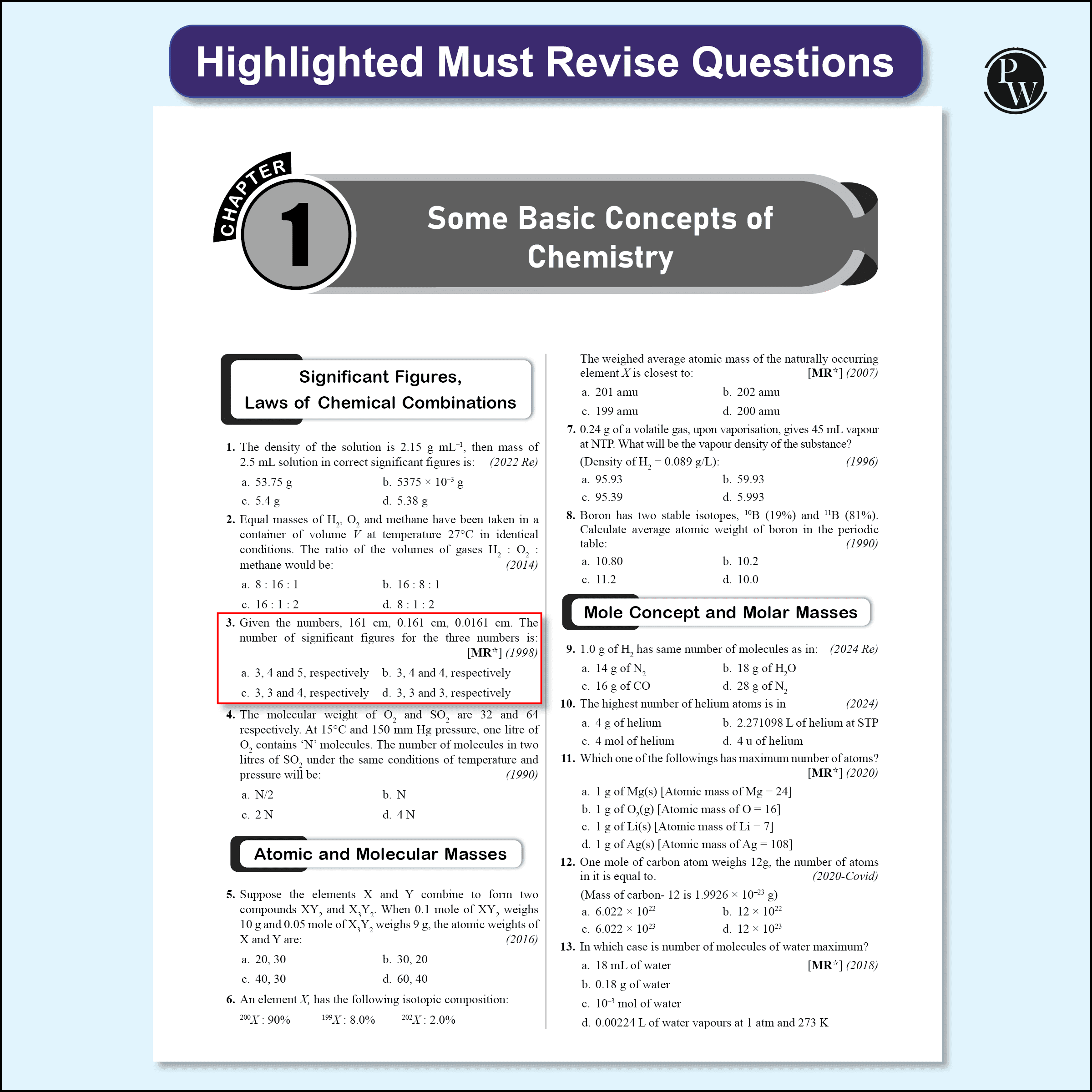 38 Years NEET Previous Year Solved Question Papers Chemistry PYQ (2025 - 1988) Chapterwise Topicwise Solutions For NEET Exam 2026 with Newly Added Topics