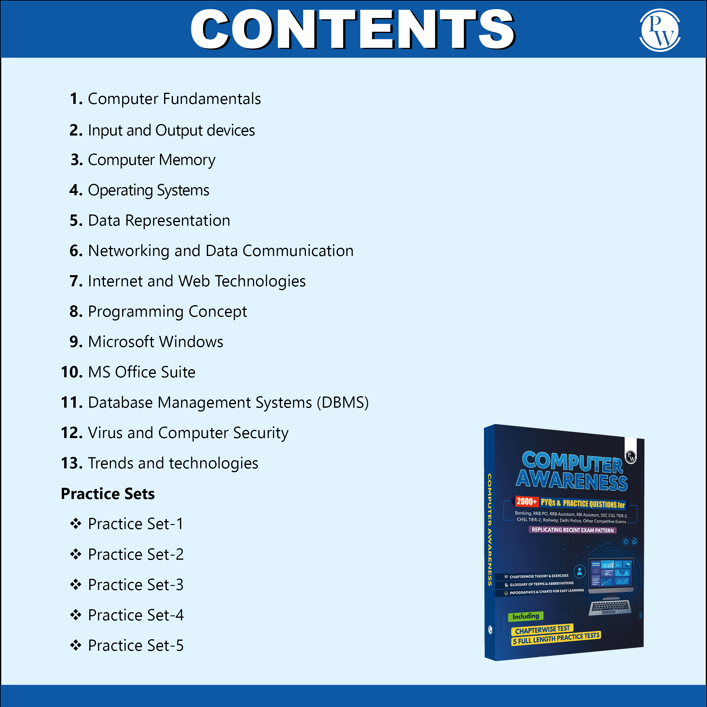 Computer Awareness (Theory and 2000+ PYQs & Practice Ques) For Banking, RRB PO, RRB Assistant, RBI Assistant, SSC CGL Tier 2, CHSL Tier 2, Railway, Delhi Police Exams 2025-2026
