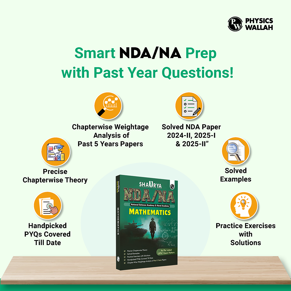 Shaurya NDA/NA Mathematics Book with Latest 2025 Solved Paper | National Defence Academy & Naval Academy Entrance Examination For 2025-26