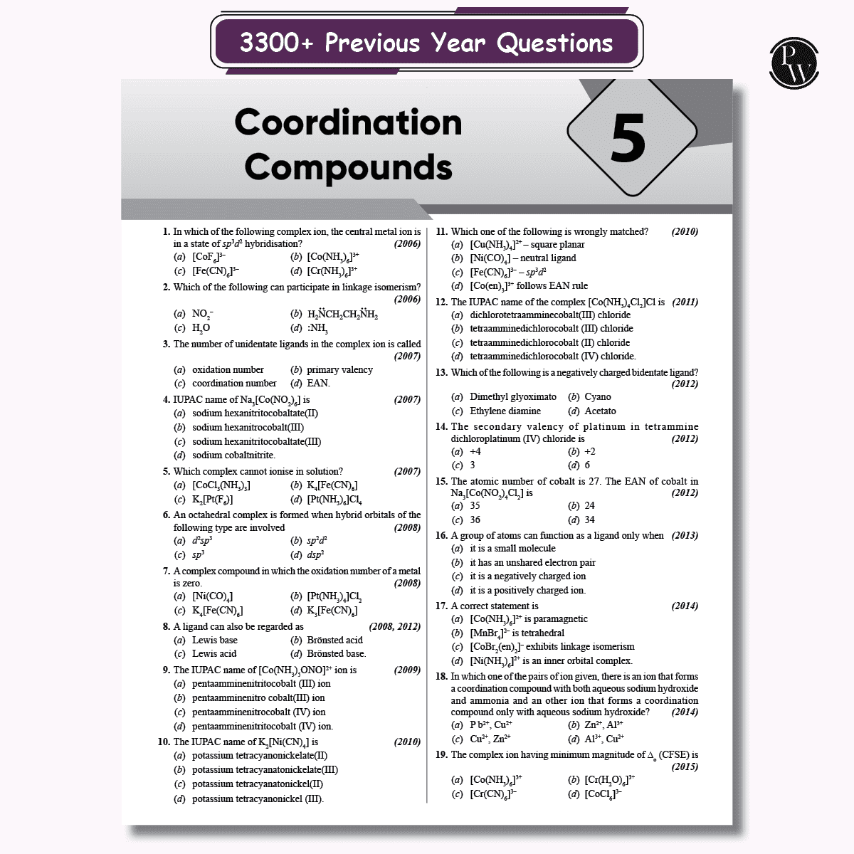 19 Years Karnataka CET Chapterwise Solved Papers (2006 - 2024) | Physics, Chemistry, Mathematics and Biology | KCET PYQ Book For Engineering Exam 2025