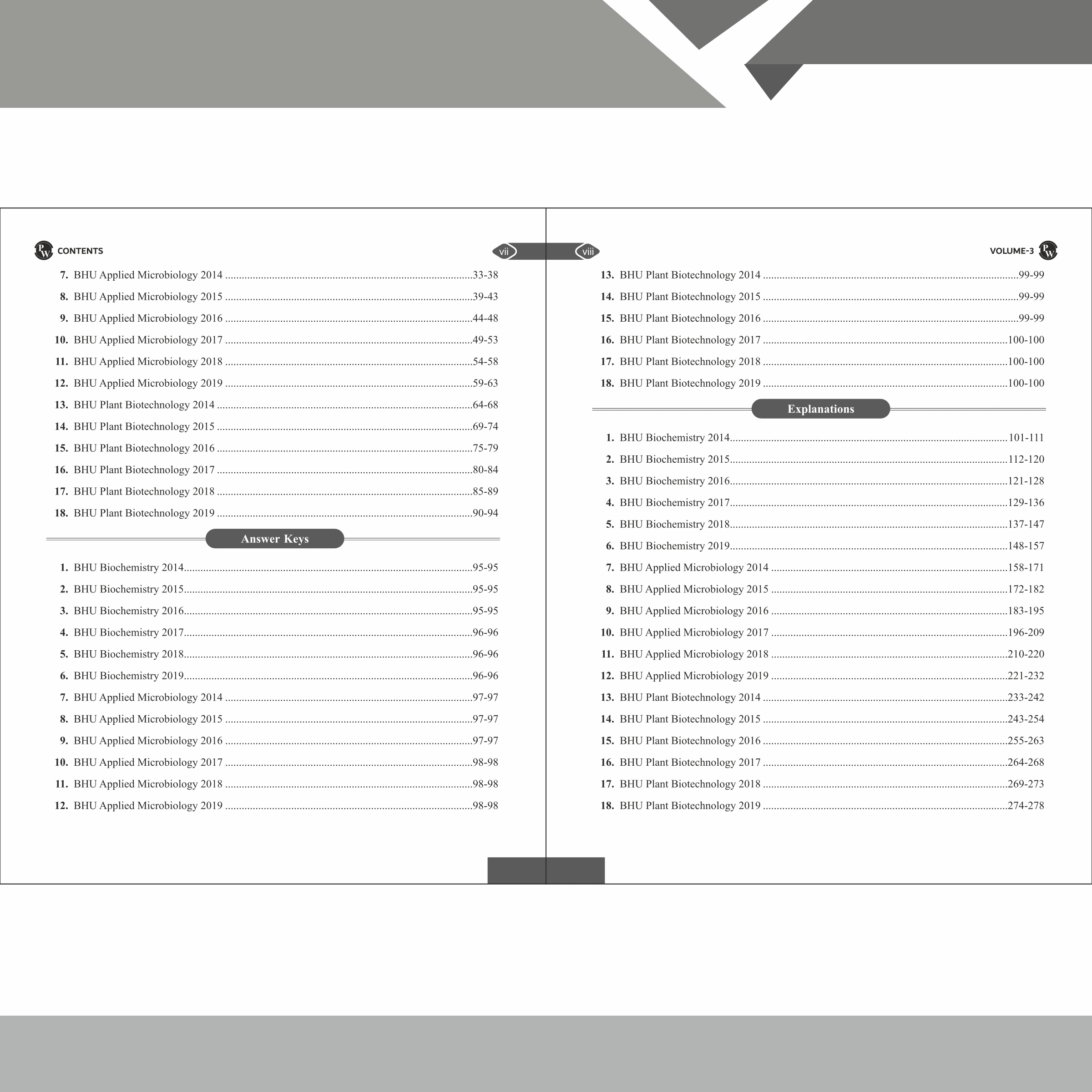 Mega Solution Series Biotechnology Biochemistry Microbiology Volume 3 by Debasish Kar For CUET-PG 2024-2025 Exams
