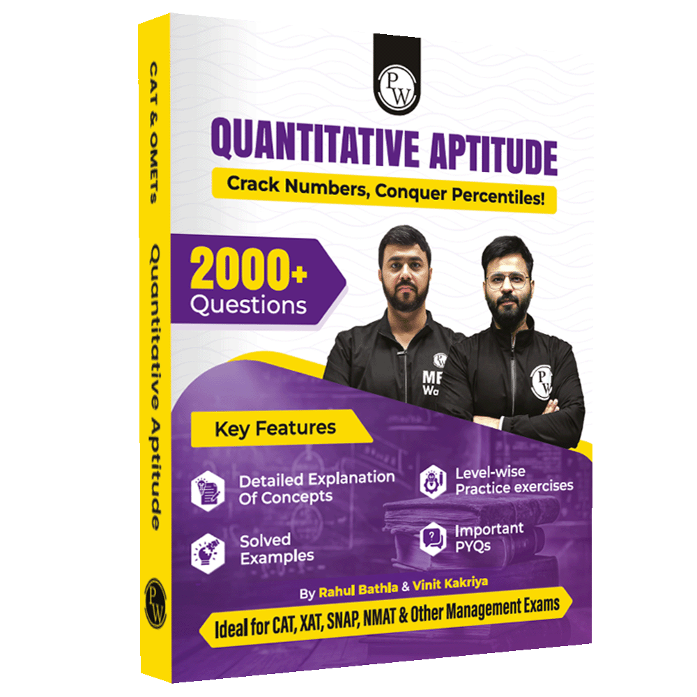 MBAWALLAH Quantitative Aptitude 2000+ Practice Questions By Rahul Bathla & Vinit Kakriya with PYQs, Levelwise Exercises, Solved Examples | Ideal for CAT & OMETs