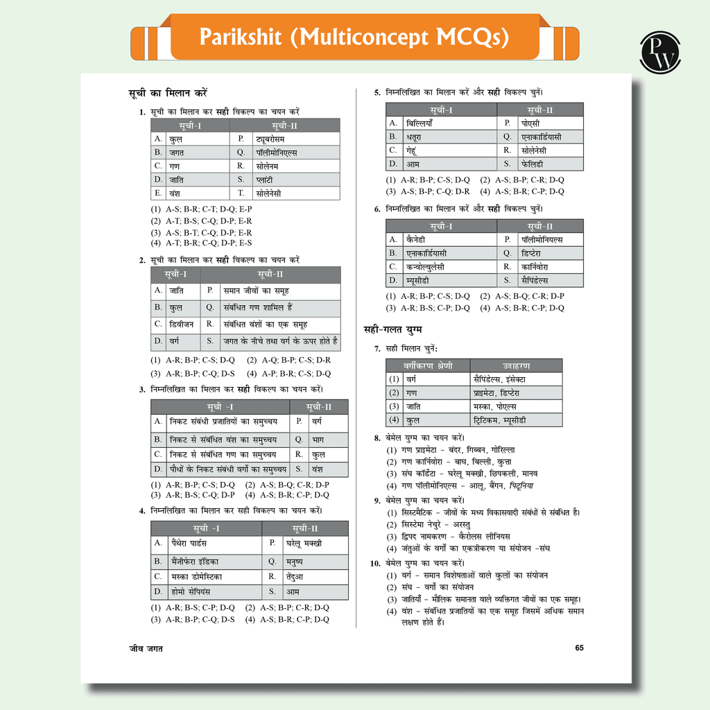 Arjuna For NEET Hindi Edition Class 11 Physics, Chemistry, Botany and Zoology Modules with Solutions & 15 OMR Sheets Combo Set of 13 Books (2025 Edition).