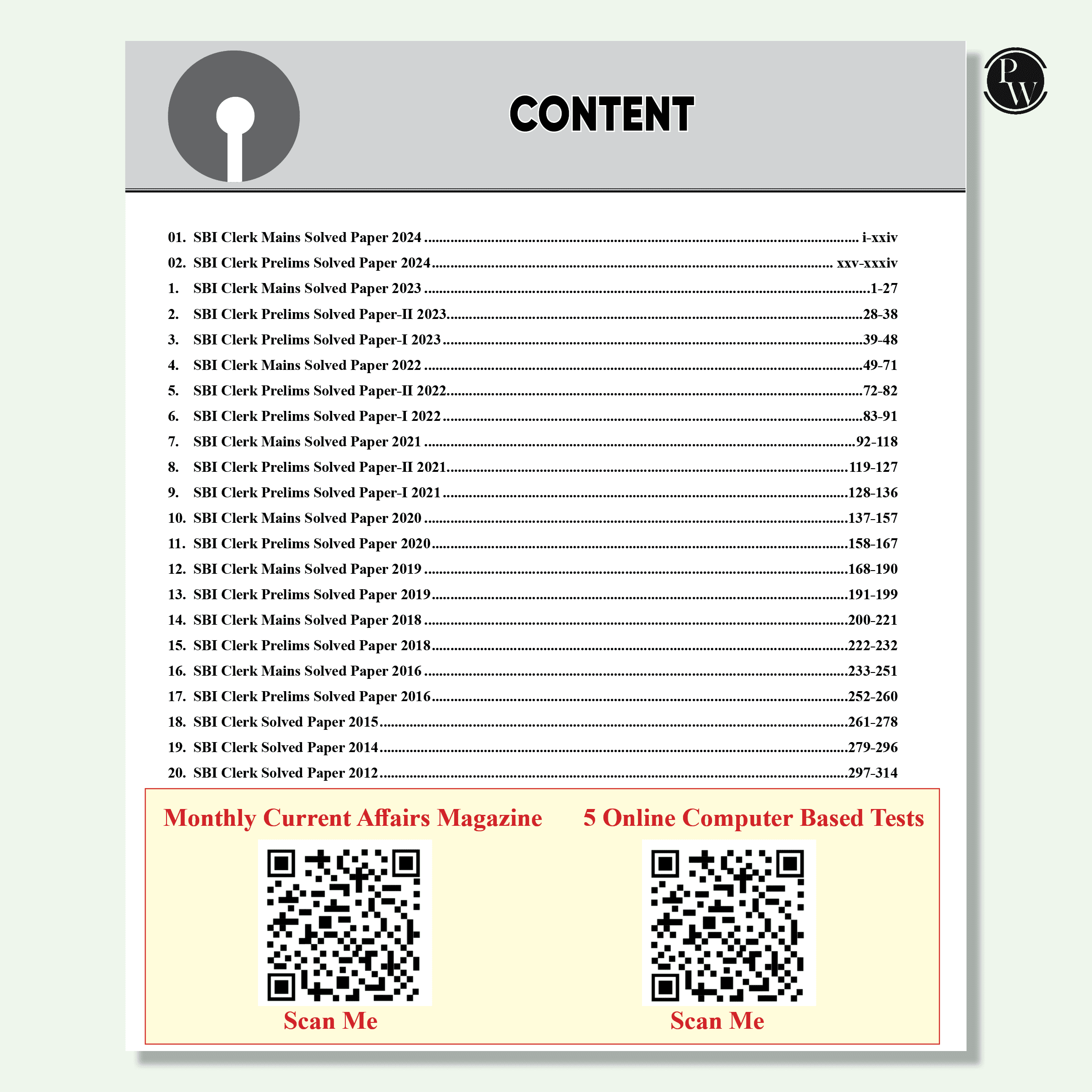 22 SBI Clerk Prelims & Mains Previous Year Solved Papers (Till April 2025) with 5 Online Mock Tests For 2025-26 Exam | PYQs | Fully Solved | English Edition