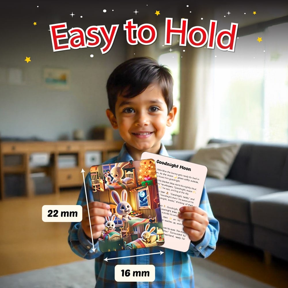 Bedtime Fables and Moral Tales 51 Flashcards For Kids For 3+ Years Old | Short Stories with Colorful Pictures| Fairy Tales For Kids | Thoughtful Gifts For Growing Kids - PW Kids