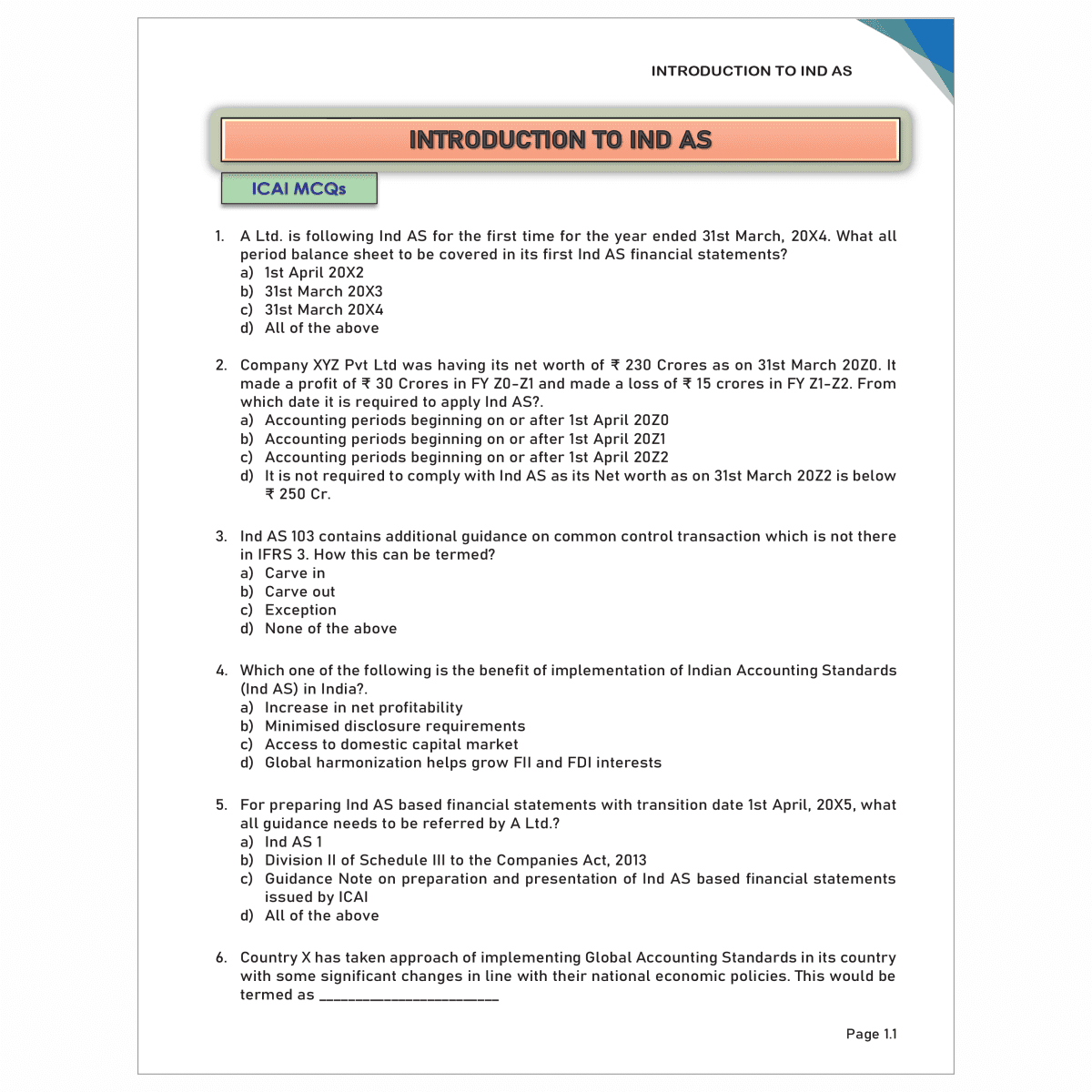 CA Final-Financial Reporting -MCQs & Case Scenarios Booklet by  CA Nitin Goel new edition