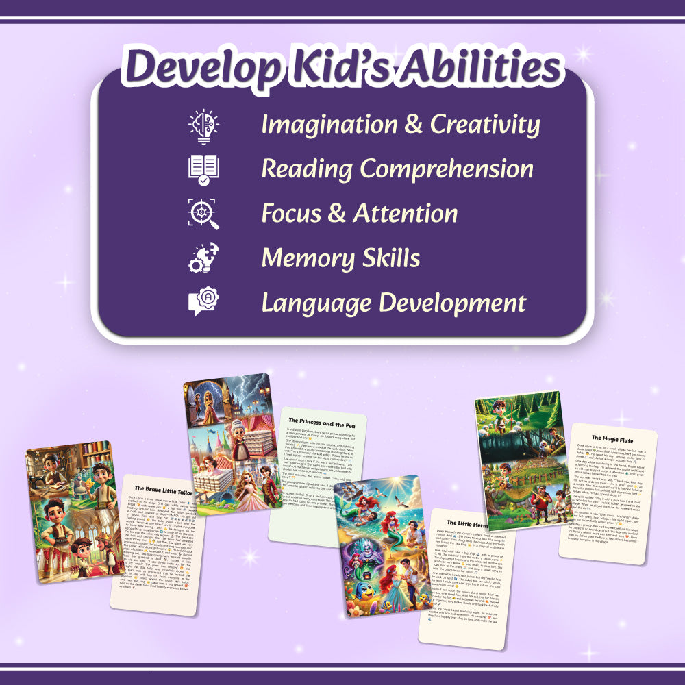 Bedtime Fantasy and Fairy Tales 51 Flashcards For Kids For 3+ Years Old | Short Stories with Colorful Pictures | Fairy Tales For Kids | Thoughtful Gifts For Growing Kids