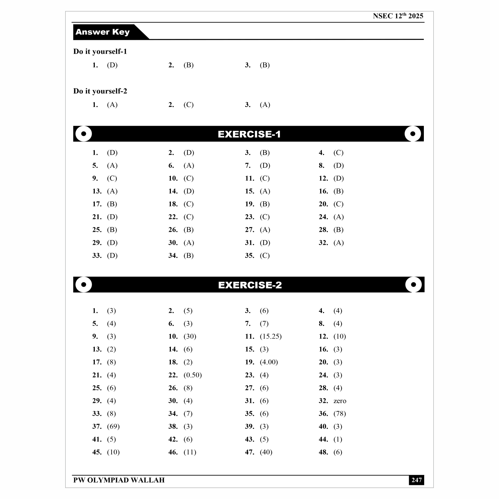 Olympiad Wallah NSEC Class 12 Advanced Chemistry (Part 2) For JEE & Olympiad 2025 | Problems For Analytical Skills | Ideal For NSEP INPhO & IPhO