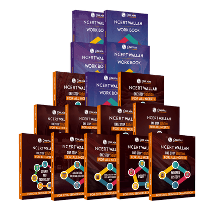 NCERT Summary Books | Workbook and Theory book | Chapter-wise Prelims and Mains Questions for Practice Set of 16 Books