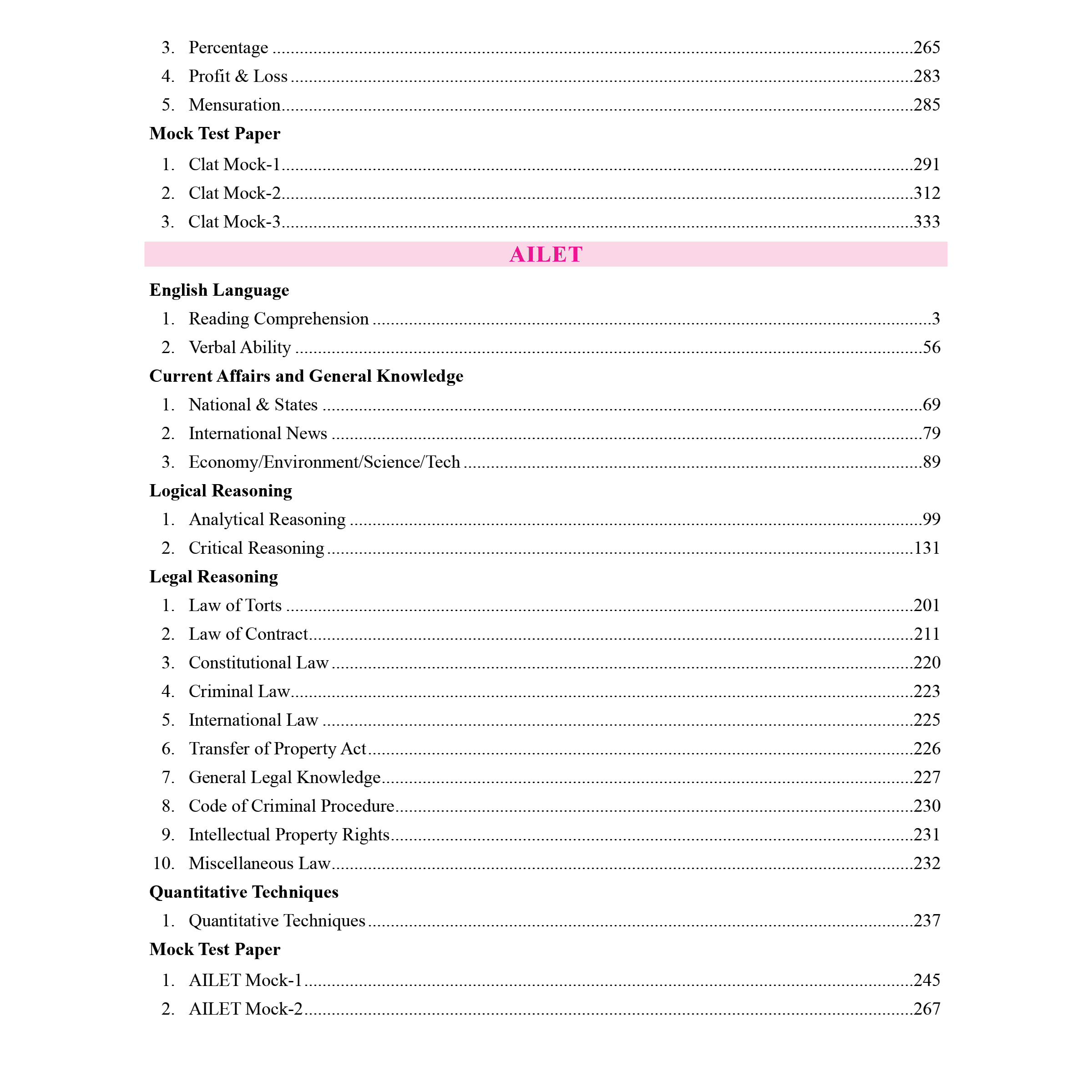 CLAT & AILET 12 Previous Years Solved Papers (2020-2025) Sectionwise and Chapterwise with 5 Mock Tests For 2025 Exam