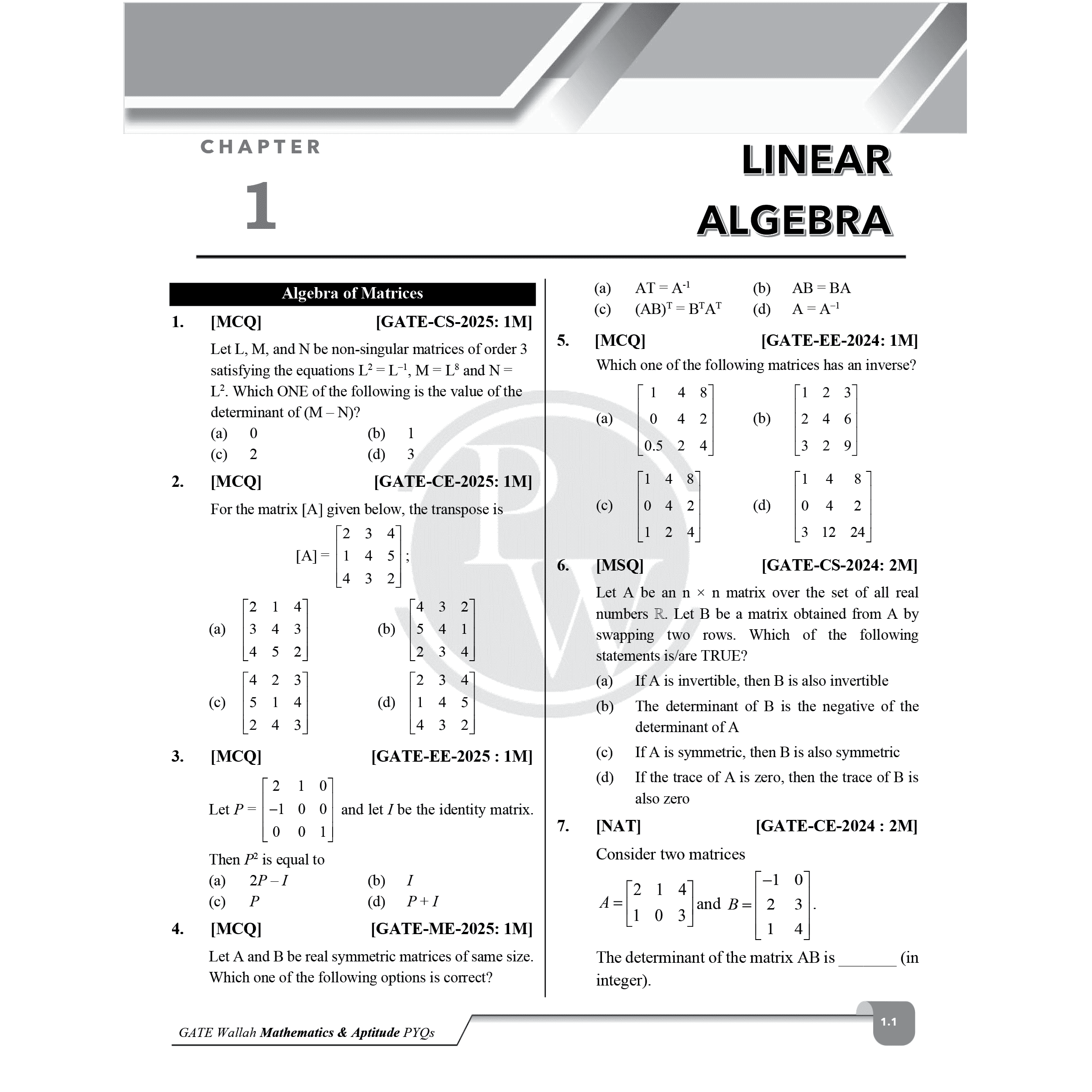 GATEWALLAH Electronics & Communication Engineering and Engineering Mathematics & General Aptitude Combo Set of 2 Topicwise Previous Years Questions with Video Solutions For 2026 Exams