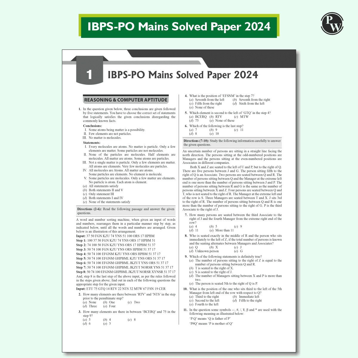 IBPS PO 25 Year-wise Prelims & Mains Previous Year Solved Papers (2024-2011) with 5 Online CBT Tests for Exam 2025 (PYQs) English Edition