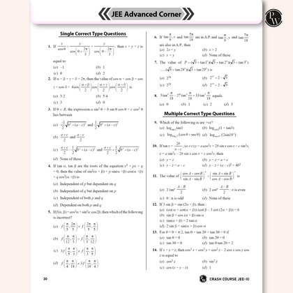 JEE Crash Course