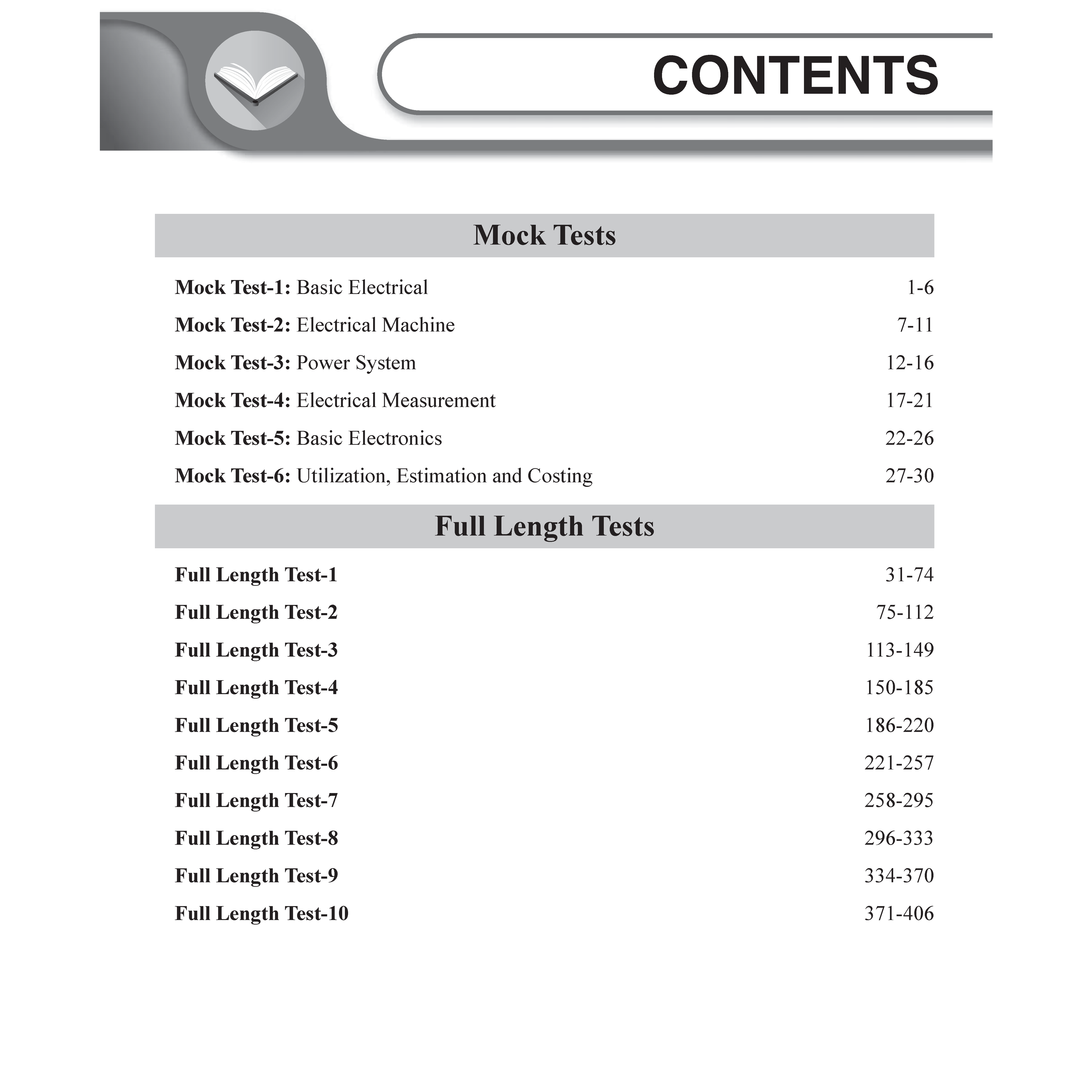 SSC JE Electrical Engineering (Paper I) 15+ Mock Tests & Full Length Tests for Each Subject | 2000+ Practice Questions with Detailed Explanation