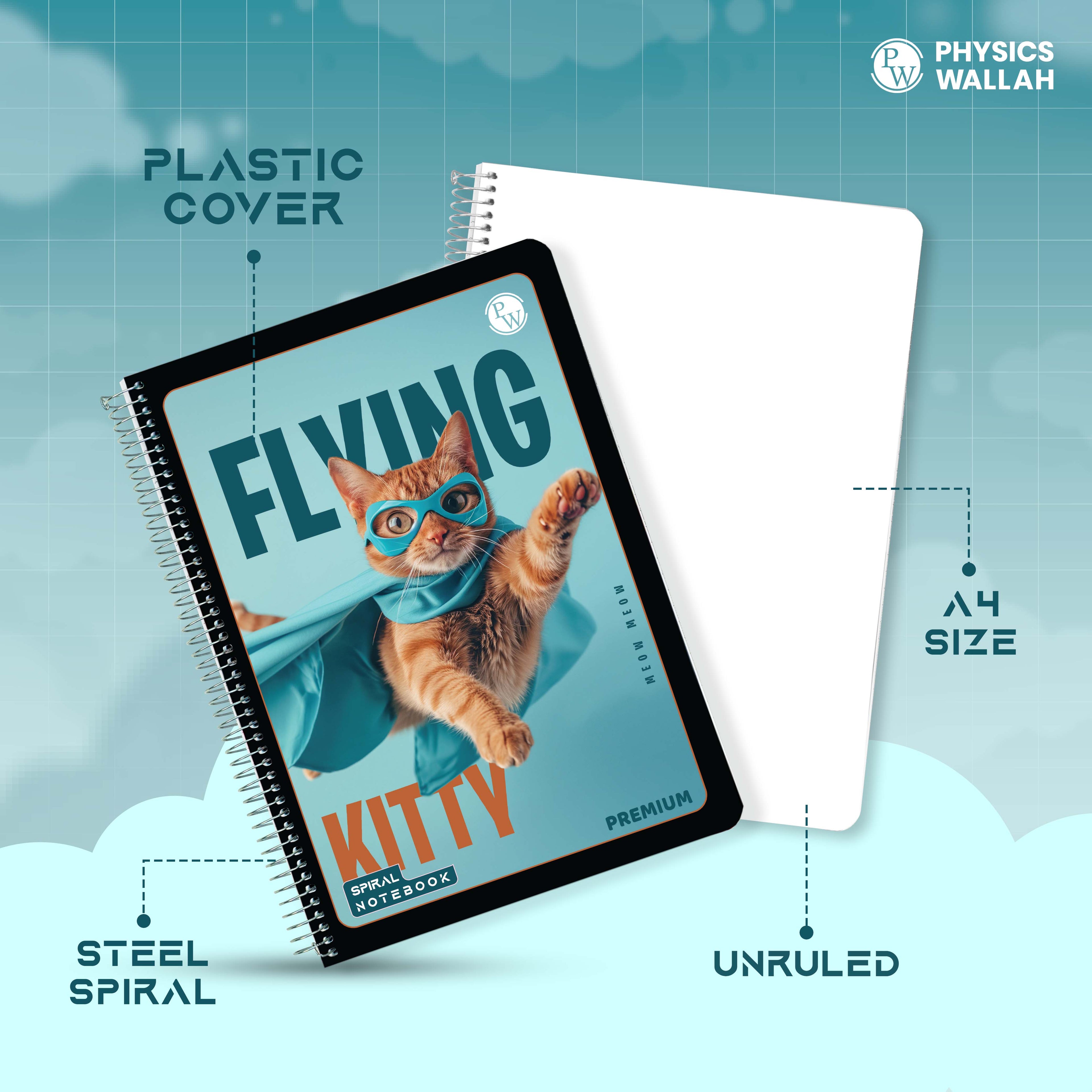 Flying Cat notebook