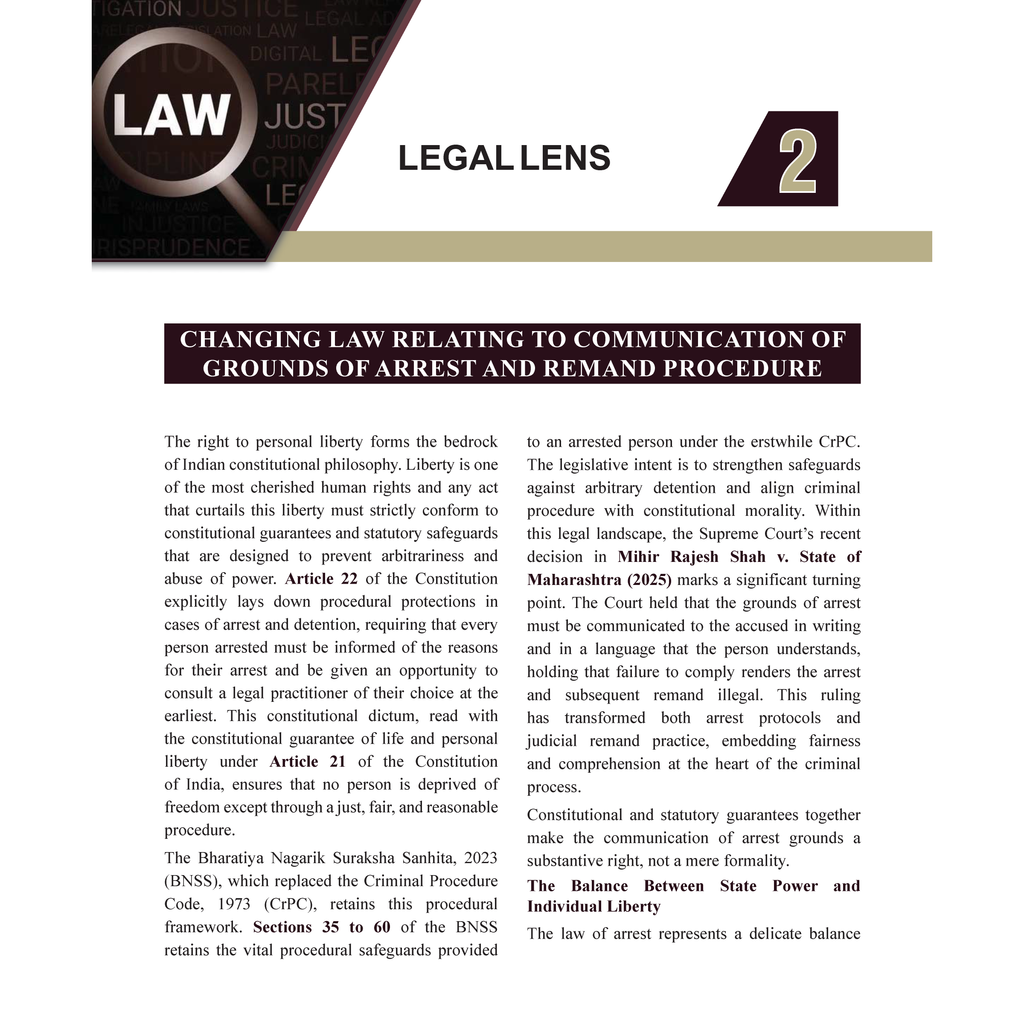 Judiciary Legal Magazine November 2025