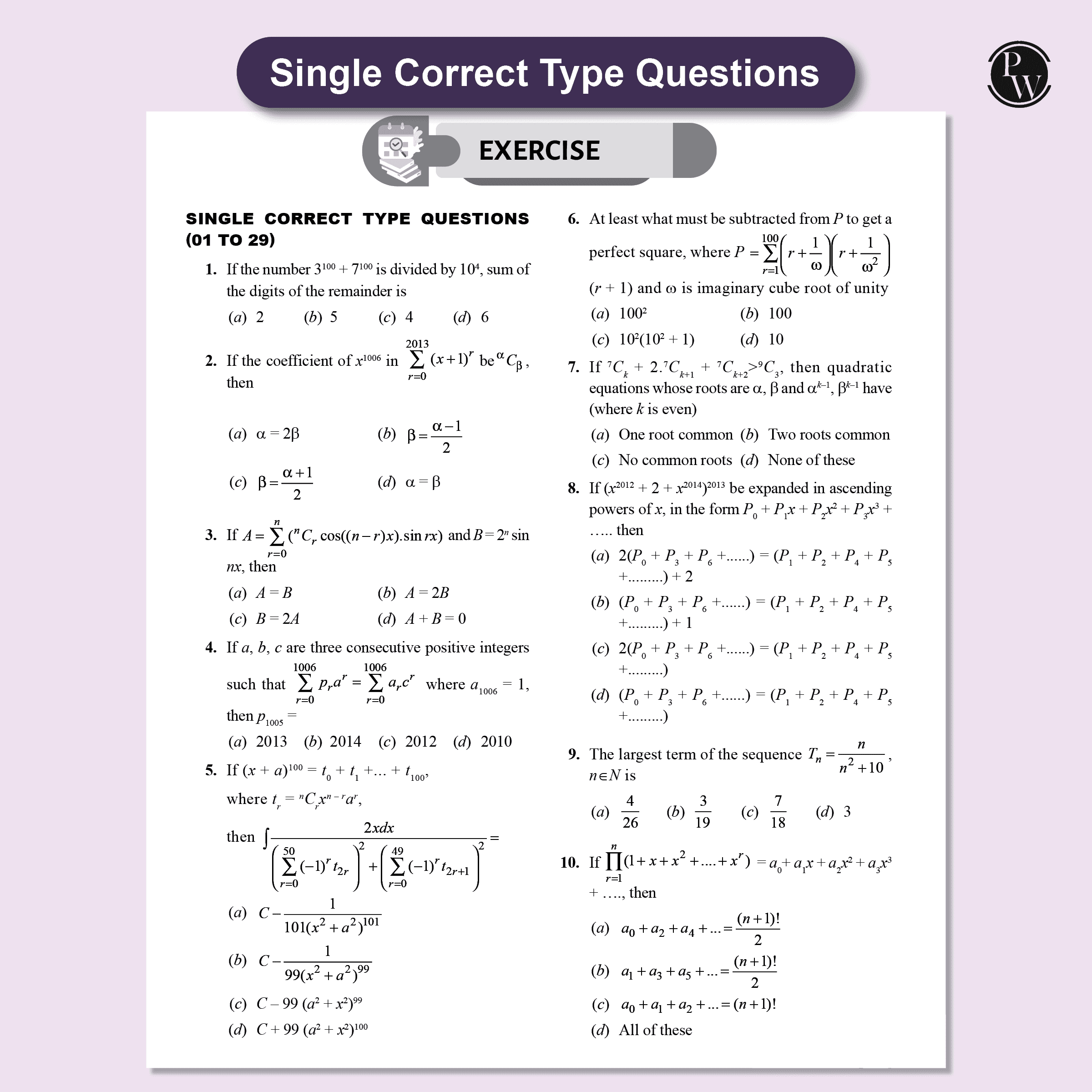 Absolute JEE Advanced Mathematics 2500+ Questions with Formula Sheet Latest Solved Paper and 3 Mock Tests | Covering All JEE Advanced Question Typology