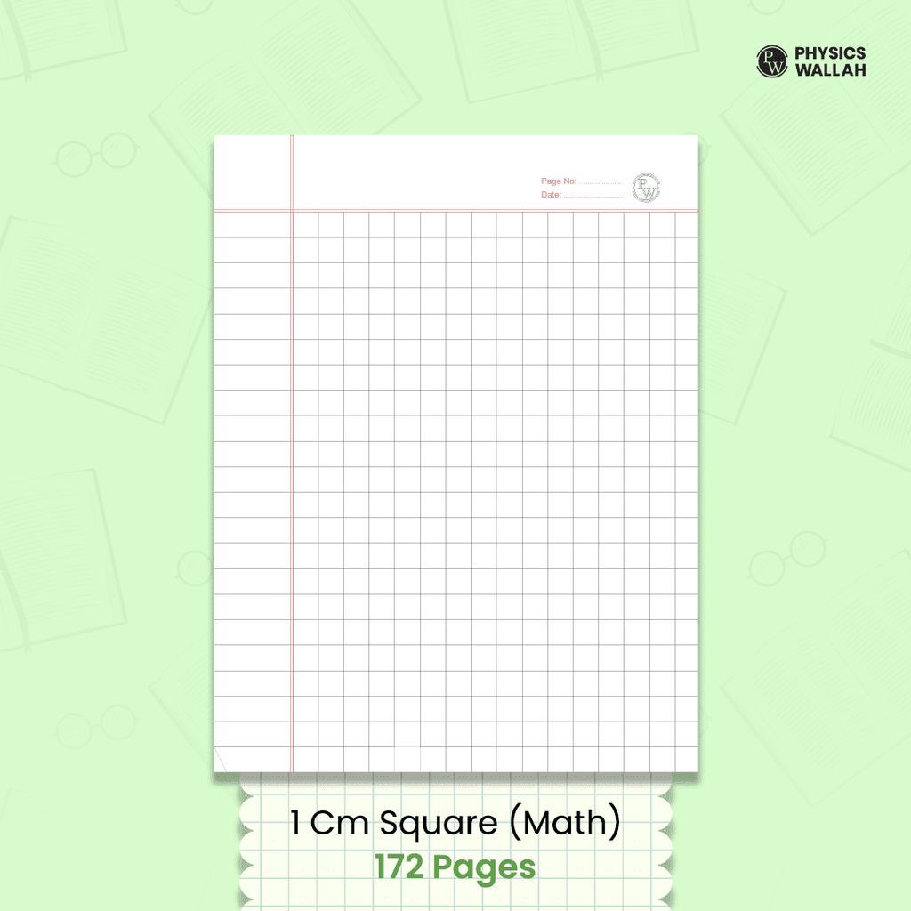 Doodle Notebook | 172 Pages | 18 x 24 cm | Math 10 mm Box